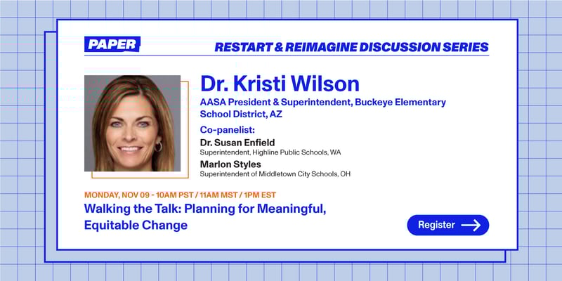 Download Here Restart and Reimagine panel banner with Dr. Kristi Wilson